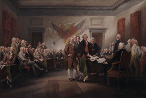 John Trumbull: "La Dichiarazione di Indipendenza" - Stampa d'Arte Giclée - Foto 1 di 7