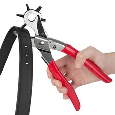 Leather Belt Hole Punch Revolving Eyelet Plier Tool for Belts Canvas Watch Bands