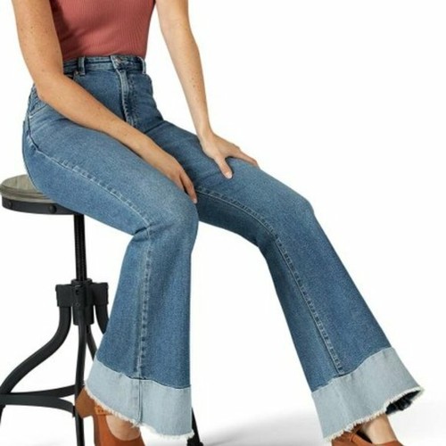 LEE Vintage Modern 26 NWT High Rise Flare Bell Bottom Jeans Free People Canyon - Picture 7 of 11