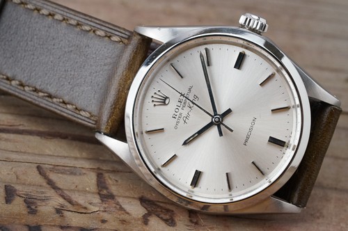 Serviced Vintage ROLEX Air-King 5500 Silver Dial 34mm cal.1520 c.1972 #1417 - Picture 6 of 18