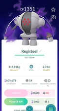 Pokemon go Shadow Registeel