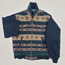 Vintage Pendleton High Grade Western Wear Jacket Mens XL Aztec Wool Bomber USA