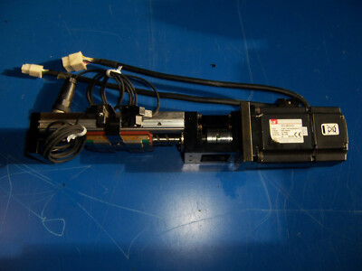 12308 LS Mecapion APM-SB02ADK ac servo motor & linear slide