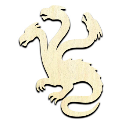 Hydra Laser Cut Out Unfinished Wood Shape Craft Supply