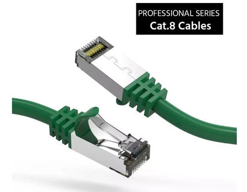 Lote de cable Ethernet blindado Cat8 S/FTP SSTP Cat.8 1 ft 2ft 3ft 5ft 10ft 15ft 25ft - Imagen 14 de 20