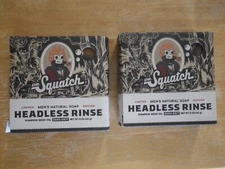 Dr. Squatch -Headless Rinse Lot of 2 Zero Grit Limited Edition