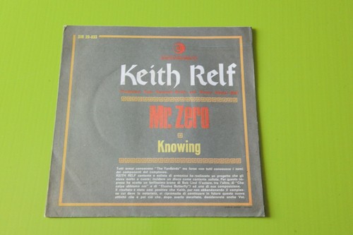 KEITH RELF MR ZERO ORIG ITALY 1966 NM SOLO COPERTINA ONLY COVER NOT - Picture 2 of 2