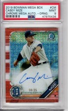 2019 Bowman Chrome Mega Mojo Refractor Casey Mize #CM Auto Orange /25 PSA 9 RC