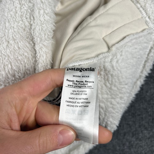 Patagonia Vest Youth XL (14) White Full Zip Los Gatos Fleece Pockets 65490 Girls - Picture 6 of 8