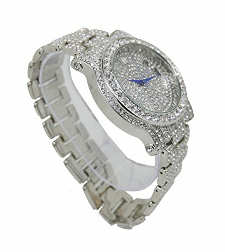 Herren Fit for a King Gold Blinged Out Luxus Uhr Armband Set-L0504SSham - Bild 3 von 6