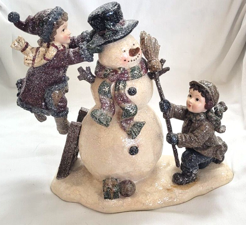 Kirkland Signature 4pc Kids & Snowman Scene Decorative Christmas Decor #862008 - Picture 2 of 22