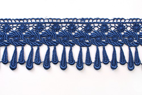 Unotrim 3.25" 14 Colors Spiral Droplet Scallop Venice Lace Trim Guipure By Yard - Picture 8 of 15