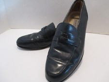 Bruno Magli men's black loafers 8.5M made in Italy