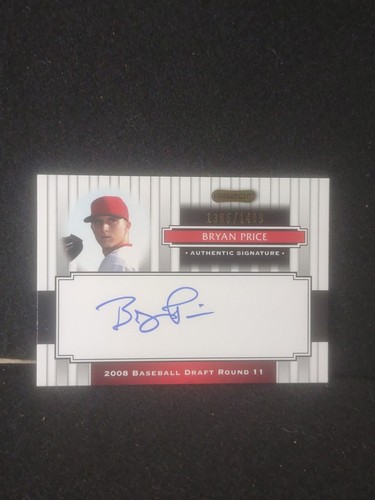 2008 Razor Signature Series Bryan Price Auto /1499 - Picture 3 of 3