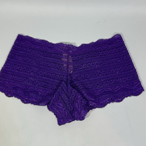 NWT Vintage Victoria’s Secret 2007 Purple Lace Boy Brief Size Medium - 第 8/8 張圖片