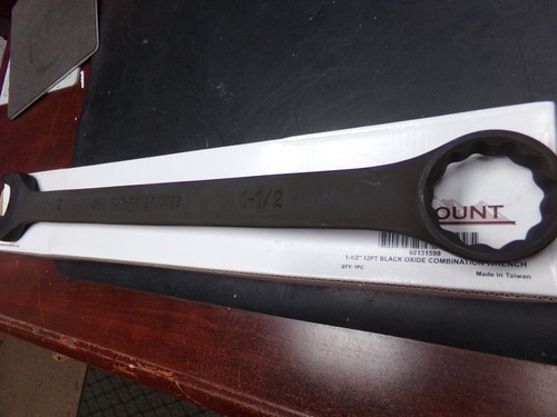 PARAMOUNT 1-1/2" Combination Wrench 20.0781'' OAL Chrome Vanadium Steel Black(c) - Picture 9 of 10