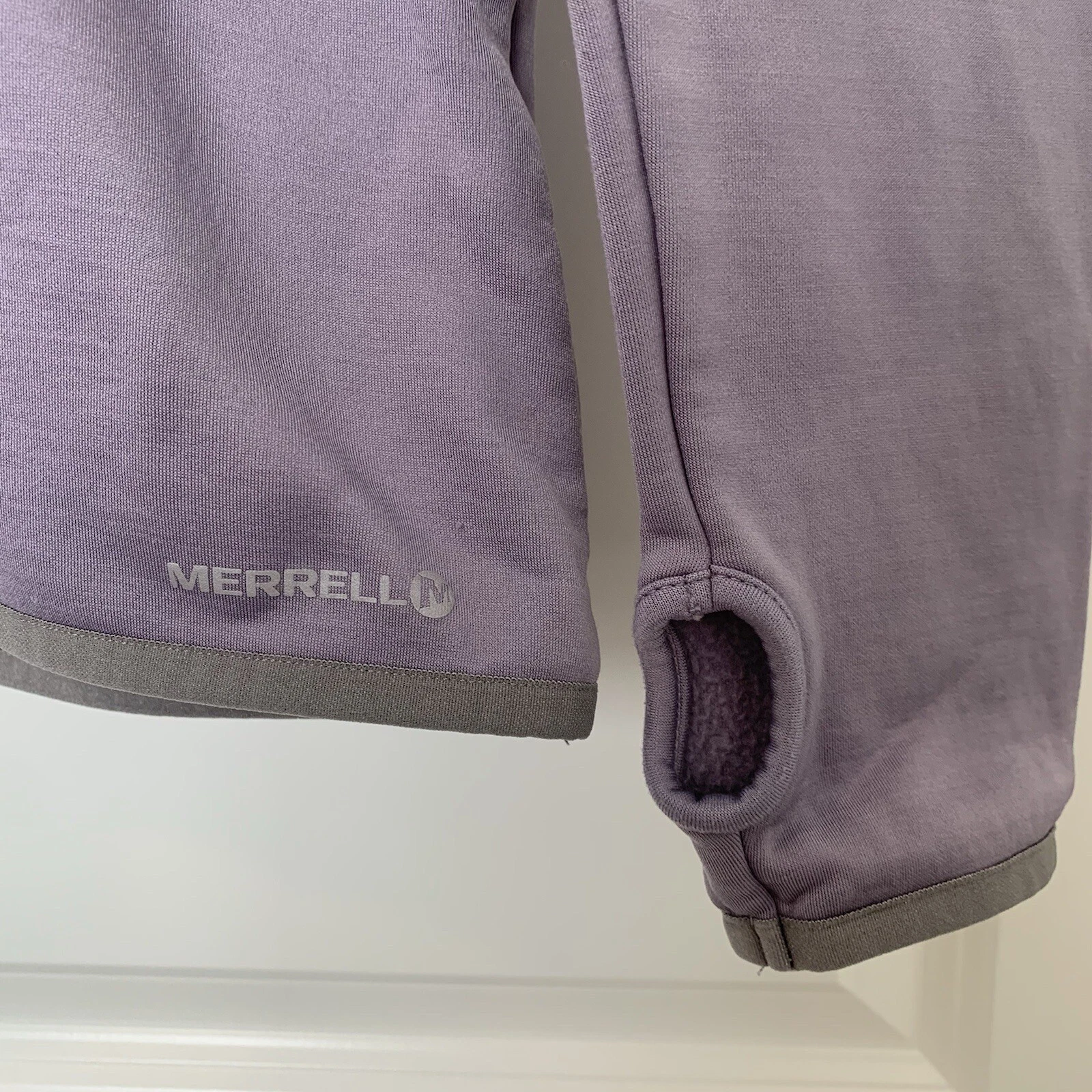merrell long sleeve hooded fleece top shirt