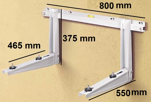 Wandhalterung für Klimaanlage mit Vibrationsdämpfer, langer Ausleger 55 cm