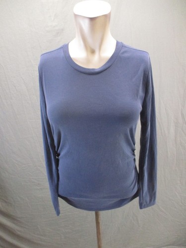 LUCKY BRAND Size M Womens Gray Crew Neck Stretch Long Sleeve Maternity Top 645 - Picture 1 of 10