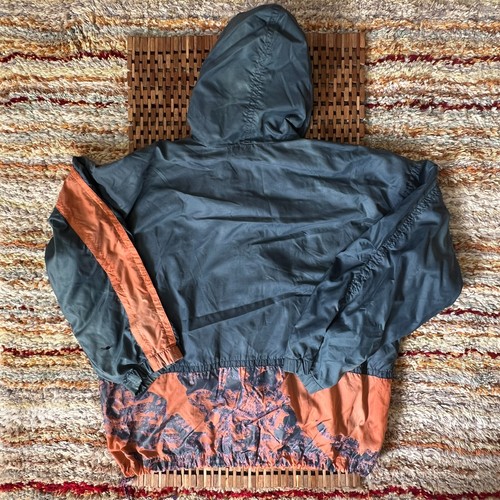 Vintage 90s Nike Graphic Print Anorak Windbreaker Hoodie Jacket XL RARE VTG - Picture 2 of 3
