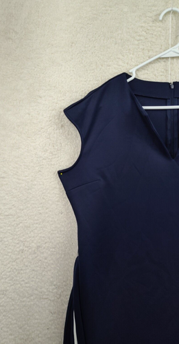 New York Company Women Dress Extra Large Blue Poly Blend Short Sleeve Mini Fit - Picture 2 of 21