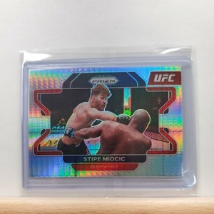 2022 Panini Prizm UFC Stipe Miocic base HYPER Prizm card # 100