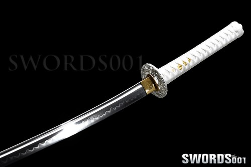hand forged Clay Tempered Japanese Sword 银龙 Samurai Katana T10 Steel sharp blade - Picture 9 of 12