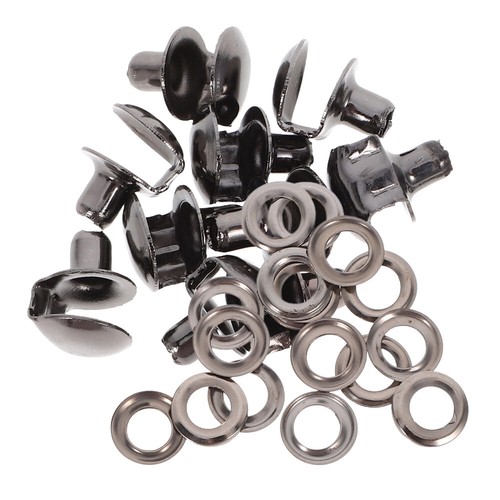 10 Pcs Black Buckle Shoe Strap Eyeletes Lace Hooks for Boots Work - Picture 5 of 12