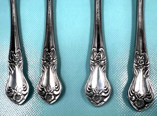 Wallace Portsmouth Stainless Steel Flatware Tablespoons 7 1/2" Set of 4 - Picture 8 of 8
