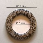 6x6 inches Round Celtic Knot Photo Frame  Wall Mounted Viking decor Cabin rustic