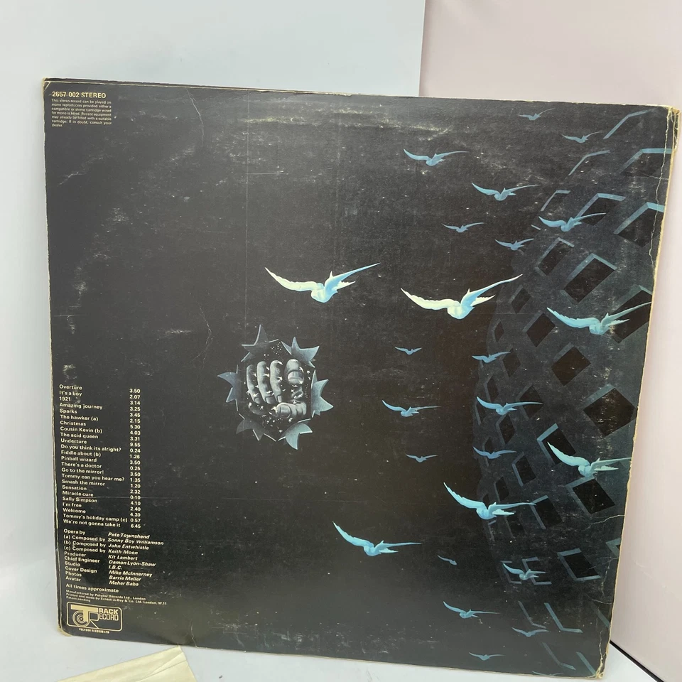 The Who Tommy Vinyl 2xLP UK 1973 Reissue w/ Lyric Booklet VG+/VG Track Records - Image 2 of 4