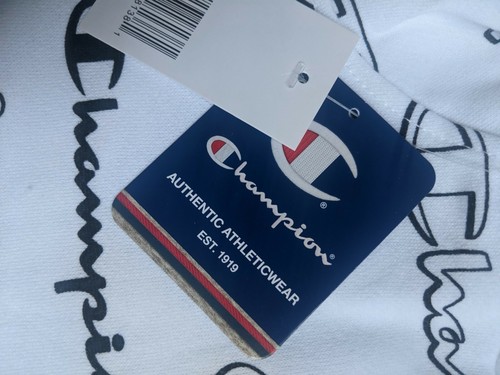 Champion Logo Boys Size 7 White Hood Sweathsirt NWT (U) - Picture 7 of 7