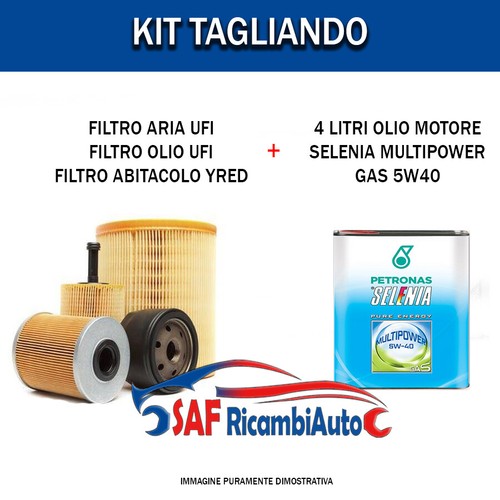 Kit Tagliando FIAT 500(312) 1.2 Benz. 51kW / 69CV 3 Filtri Ufi + 3Lt - Foto 6