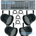 Attrezzature professionali e da DJ PAR LED per luci ed effetti da 4 luci