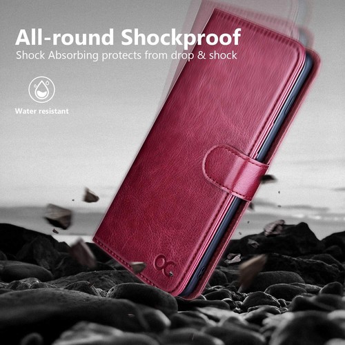 Coque Etui Samsung Galaxy S10 Antichoc TPU Housse en Cuir Premium PU Portefeu... - Photo 6 sur 7