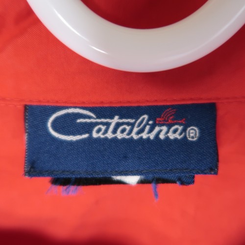 Vintage 80s Catalina Windbreaker Jacket Womens XL Full Zip Red Nautical GVR - Picture 14 of 14