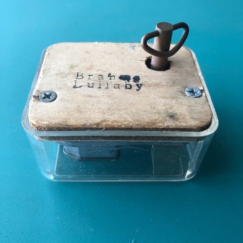 Vintage Sankyo Spieluhr Bewegungen klare Abdeckung Rock-a-Bye Baby Wiegenlied - Bild 5 von 7