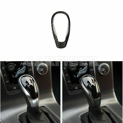 Carbon Fiber Center Console Gear Shift Knob Cover For Volvo S60 V60 2012-2017 Carbon Fiber Center Console Gear Shift Knob Cover For Volvo S60 V60 2012-2017
