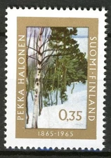 Finland 1965, Painting, 100th birthday of Pekka Halonen VF MNH, Mi 607