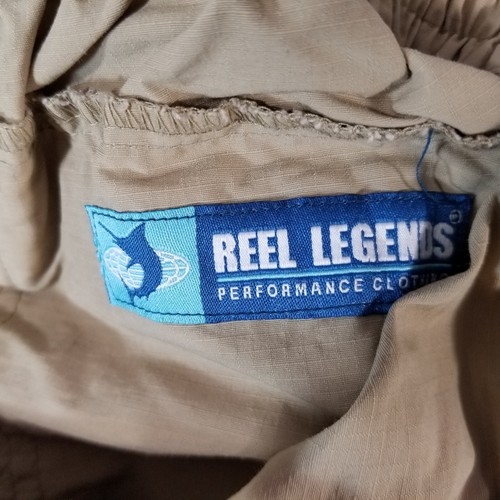Reel Legends cargo shorts men's large tan beige Comfort waist Outdoor fishing - Picture 13 of 14
