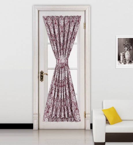 1PC CHEVRON STRIPE BLACKOUT FRENCH DOOR WINDOW PANEL 2 TONE 55"x72" MEME FS  - Picture 34 of 38
