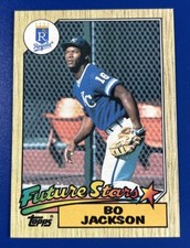 1987 Topps Baseball Bo Jackson Kansas City Royals Future Stars #170