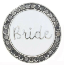 Snap Jewelry Rhinestone Bride Wedding Enamel 18-20mm Fit Ginger Charms Accessory