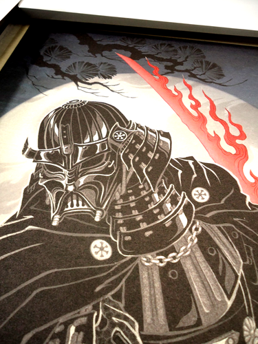 2025 Star Wars Celebration Japan Badge Art: (39/75) Tesuki-Washi Vader Fine Art - Bild 3 von 6