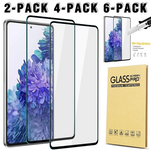 2/4/6X Full 9H Tempered Glass Screen Protector Film For Samsung Galaxy S20 FE 5G - Picture 1 of 33