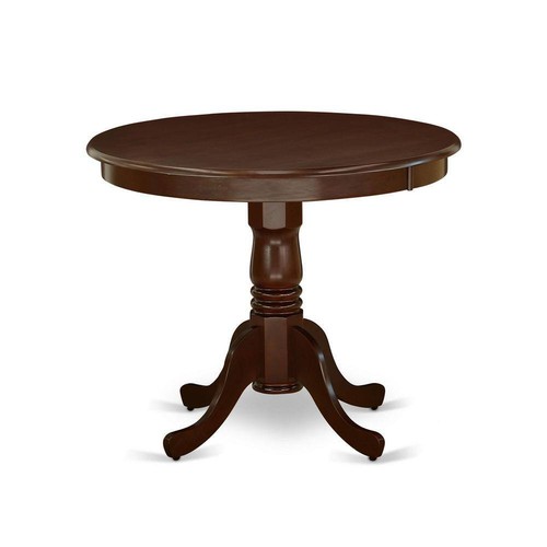 3-Piece Mahogany Wood Dining Room Set with High Back, Seats 4 - Picture 2 of 3