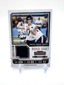 2023 Panini Contenders Tyson Bagent Rookie Ticket Patch Variation #TS34V Bears