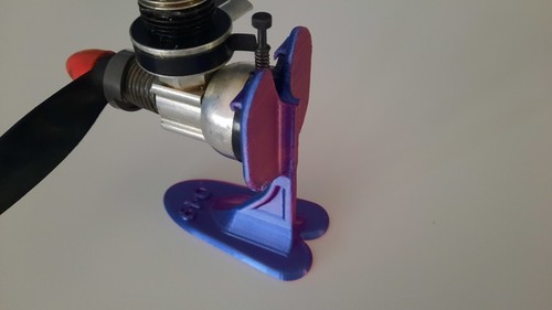 .049 COX McCOY Display Stand Engine Mount No Screws or Hardware Needed Blue F - Picture 4 of 9