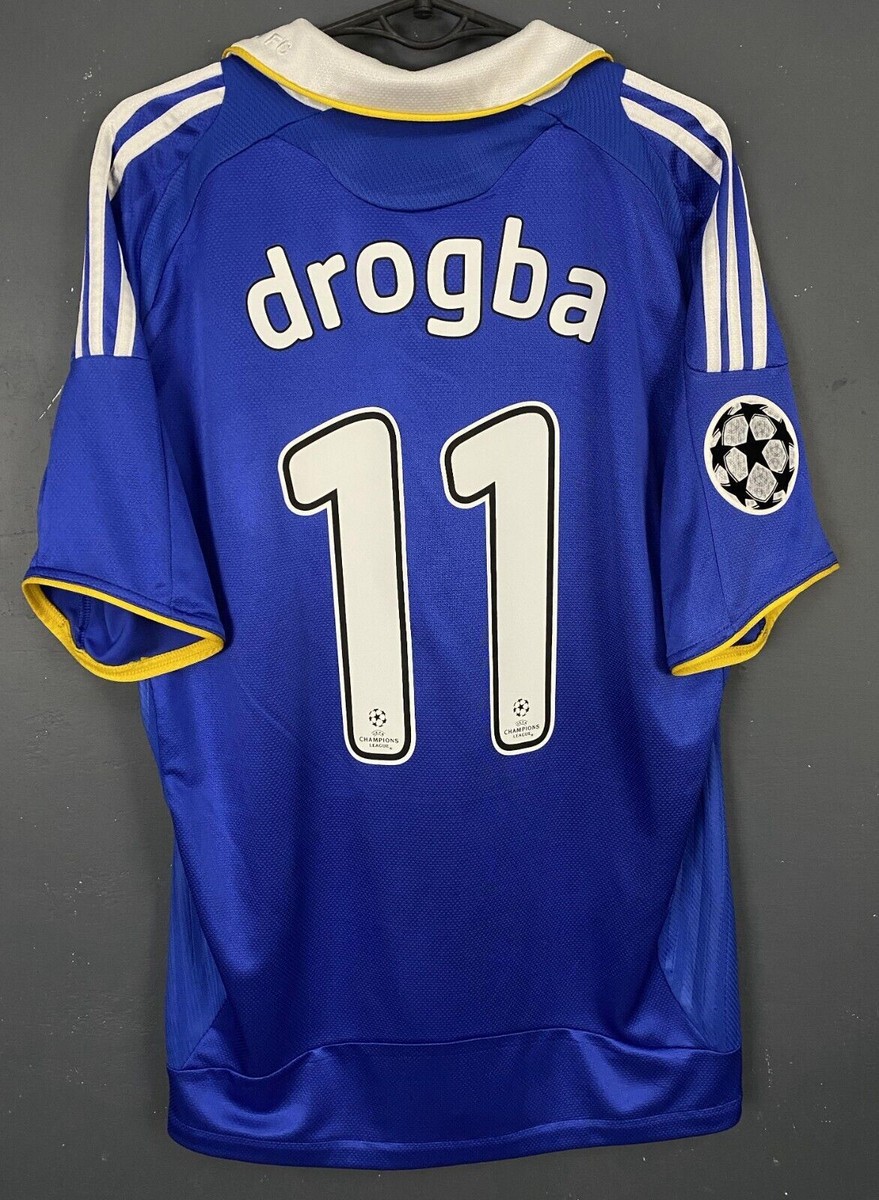 チェルシー 07/08 ドログバ Drogba ユニフォーム Mサイズ MENS FC CHELSEA 2007/2008 DIDIER DROGBA UEFA SOCCER FOOTBALL