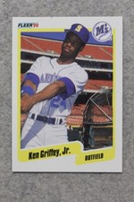 1990 FLEER #513 KEN GRIFFEY JR SEATTLE MARINERS HOF